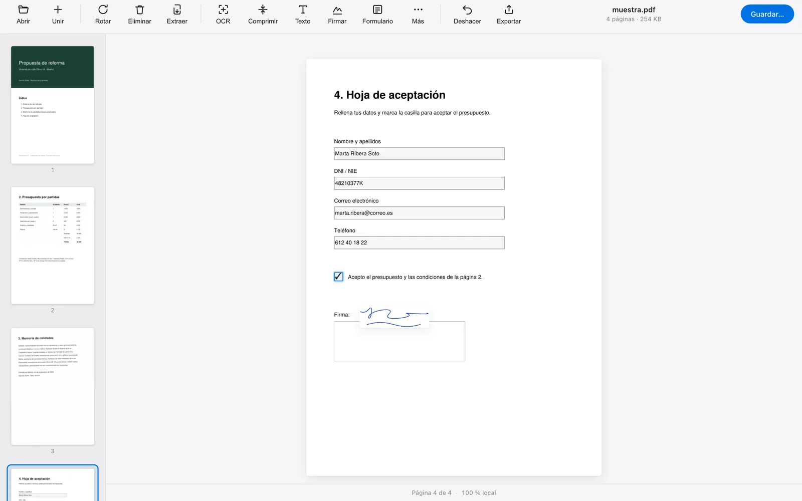 Fill in forms · Airpic PDF